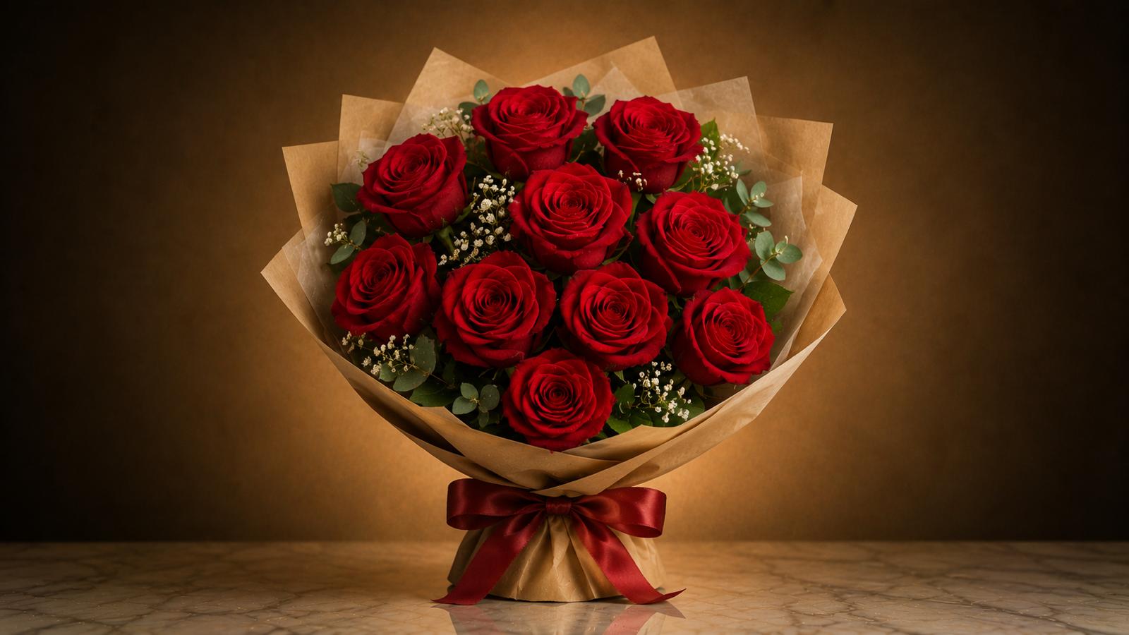 Bouquet de 10 roses